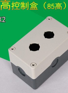 高品质 双孔按钮开关盒 防水控制盒 75X130X85 带灯按钮盒TYX2