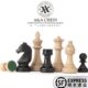 CHESS 双后 领御 3inch木制国际象棋标准棋子 不含棋盘 3.75 A&A