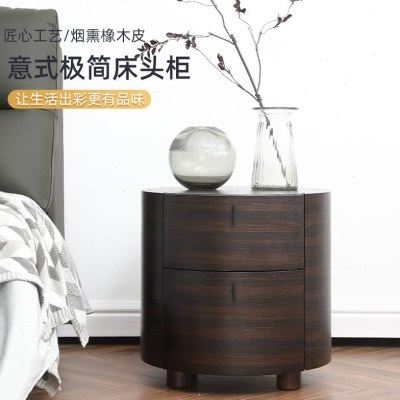 大理石床头柜意大利家具卧室储藏柜现代简约极简风格圆形小柜子,住宅家具,床头柜,淘宝优惠券,粉丝福利购,淘宝优惠卷