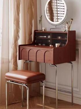 法式恒沃复古风梳妆台小户型卧室实木床头化妆设计师化妆台中古风