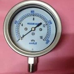 YE60BF防腐燃气表不锈钢膜盒压力表 6kpa25kpa40kpa 10kpa60kpa