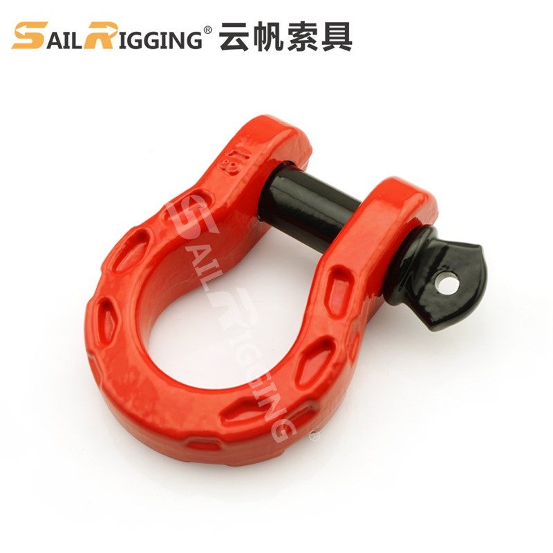 越野救援高强度拖车卸扣 碳钢x锻造卸扣 起重重型8T卸扣索具厂家