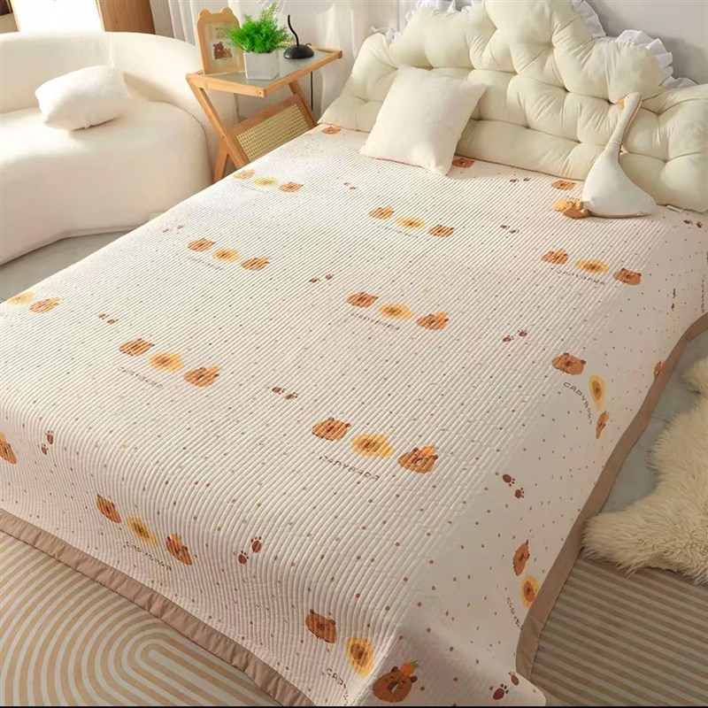 四季A类床盖床盖A类p床盖可机洗绗缝夹棉加厚双面榻榻米垫子铺炕