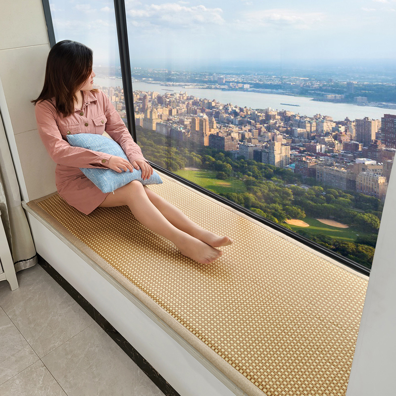 夏季飘窗垫窗台垫日式榻榻米垫卧室阳台席面垫子定做藤.编沙发垫