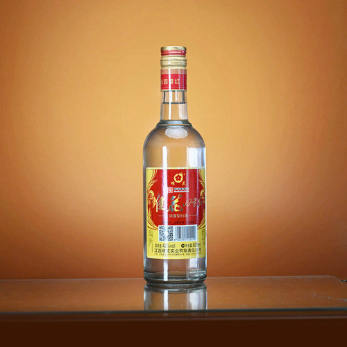 堆花四季红浓香型白酒42度500ml