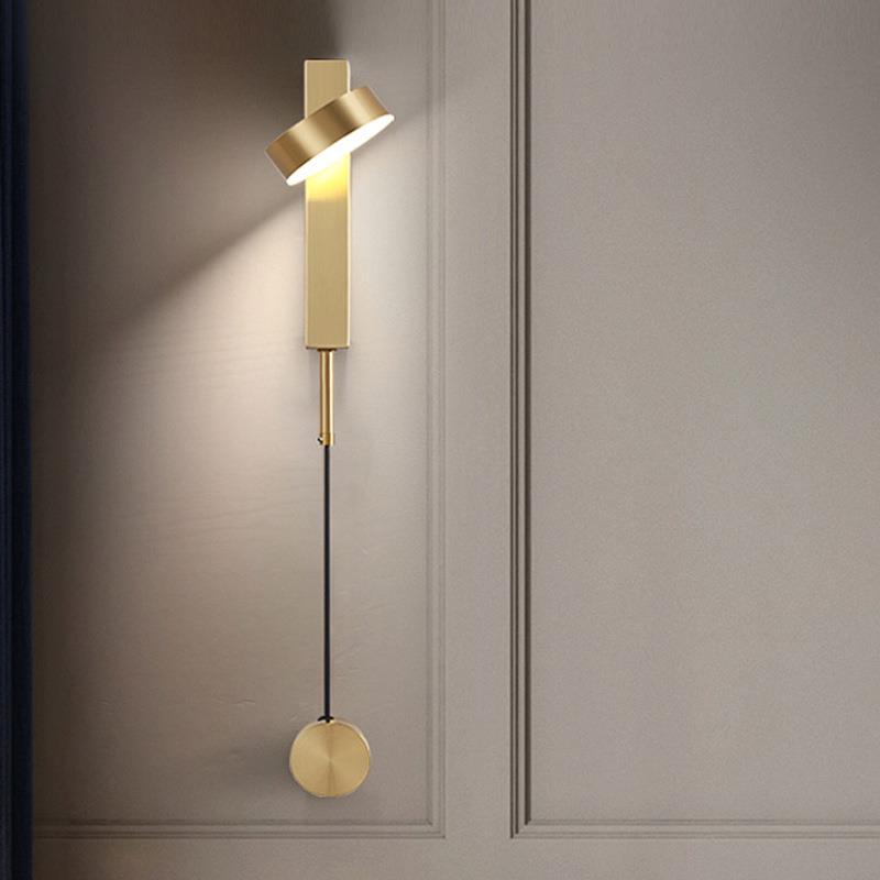 北欧简约现代壁灯可调光设计客厅极简阅读LED灯具过道卧室床头灯