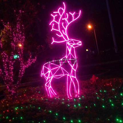 新款户外造型灯迎春灯饰灯光节鹿动物造型灯 LED户外灯饰亮化
