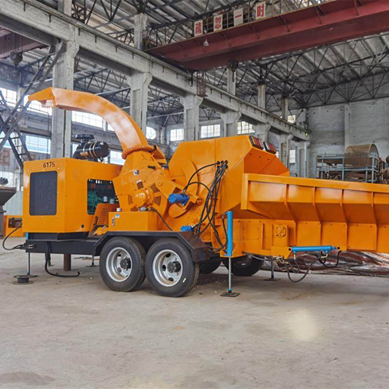 干湿两用果园枝条粉碎机 柴油版秸秆碎枝机 移动多功能树枝粉碎设