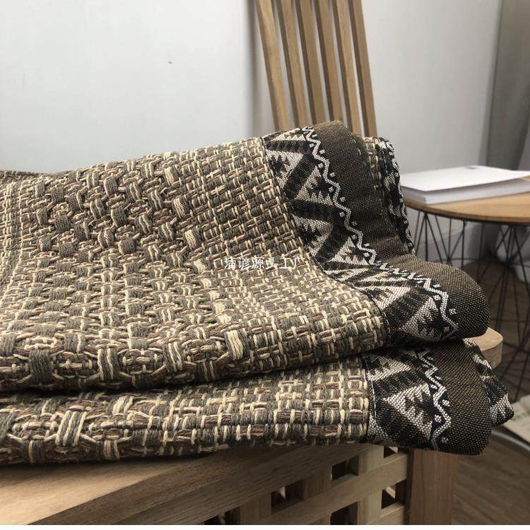 耐脏沙发巾四季通用防滑棉麻单件套装组合沙发垫厚实亚麻布艺北欧