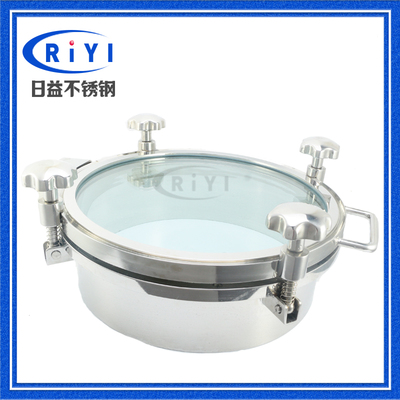 304卫生级大玻璃人孔不锈钢法兰视镜视窗可视手孔酿酒manhole热销