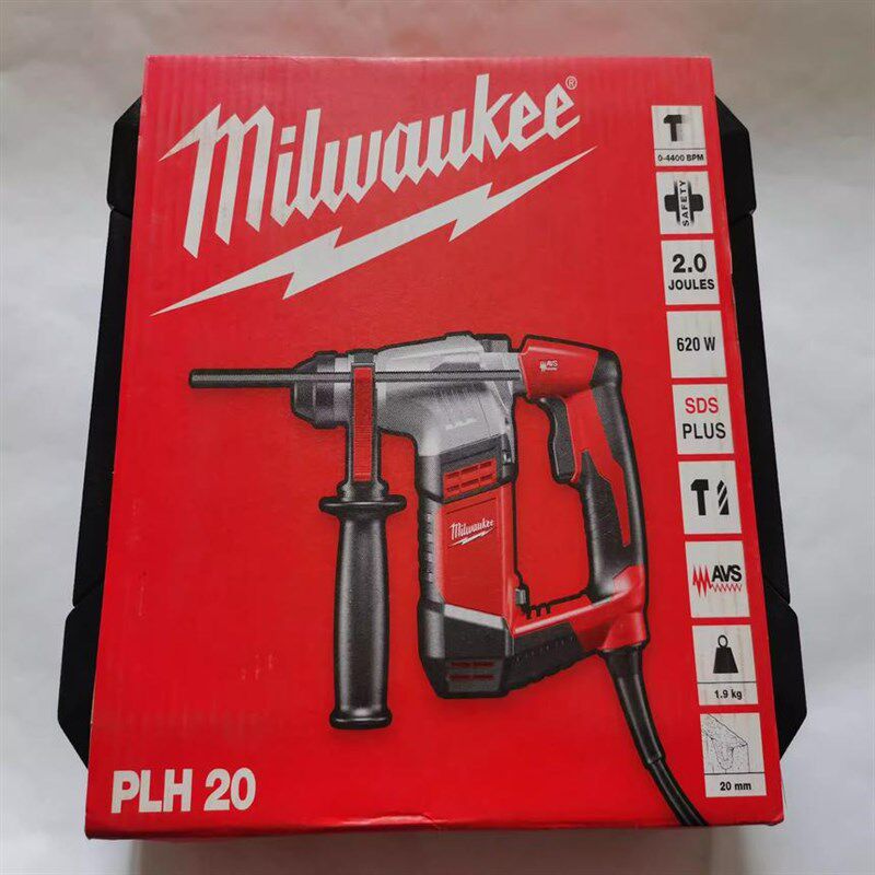 Milwaukee美沃奇620瓦四坑20mm L型电锤钻PLH20轻型冲击钻米沃奇