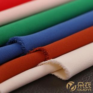 高弹乱麻衬衫面料女装面料 梭织布 涤纶雪纺 四面弹