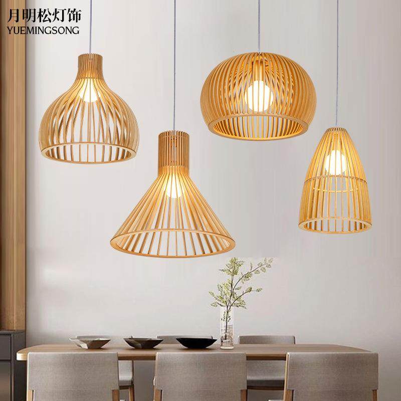 北欧后现代日式灯笼实木艺吊灯民宿餐厅原木藤艺竹编蜡烛复古,家装灯饰光源,智能吊灯,淘宝优惠券,粉丝福利购,淘宝优惠卷