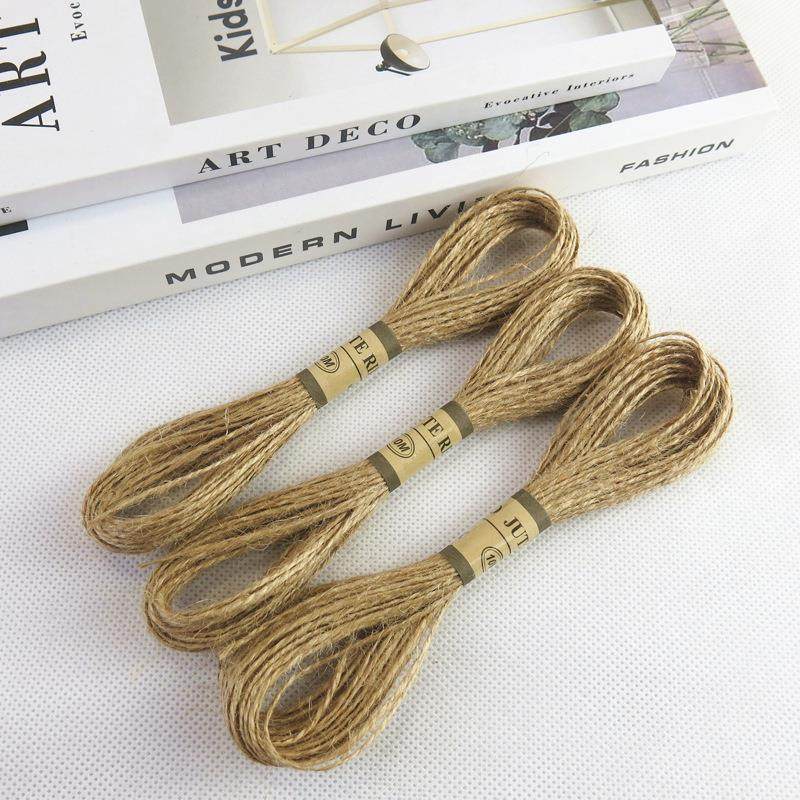 牛皮纸10m麻绳 多功能黄麻绳手挽绳DIY手工家庭墙面相册装饰麻绳