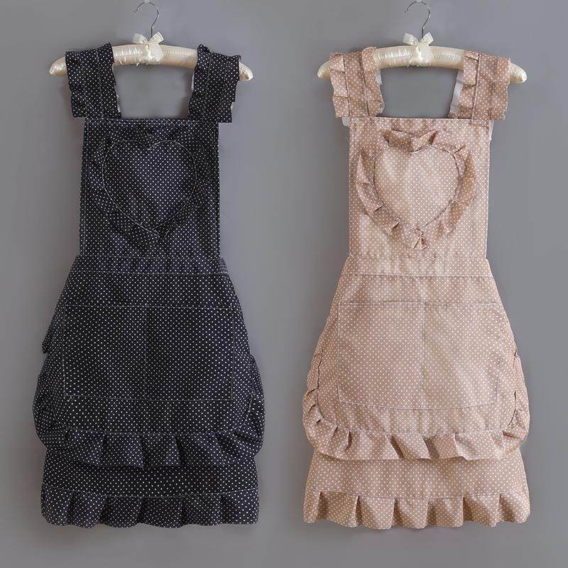 新款家用厨房围裙女可爱做饭洋气时尚防污透气耐磨上班围腰工作服,家庭/个人清洁工具,围裙套装,淘宝优惠券,粉丝福利购,淘宝优惠卷