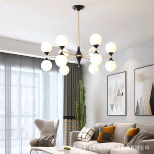 北欧创意造型吊灯现代简约风格 餐厅大气家用客厅吊灯 卧室灯具个性