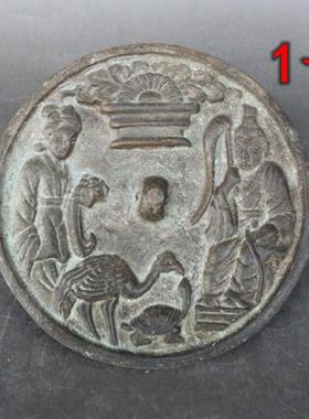 仿古做旧纯铜铜镜四神兽铜镜黄铜铜镜古玩收藏品影视道具多种款式