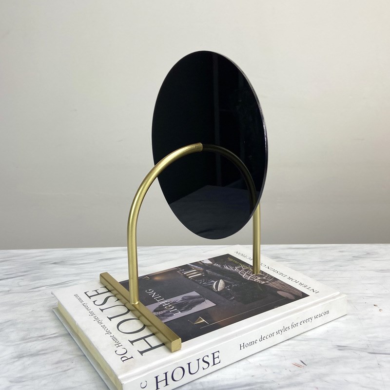 简约现代轻奢金属拱门几何软装z饰品样板间书房售楼处柜子装饰摆