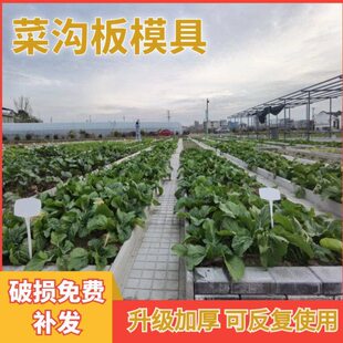 菜地沟板模具加厚塑料菜沟板成品菜地庭院田园水泥菜沟板模型
