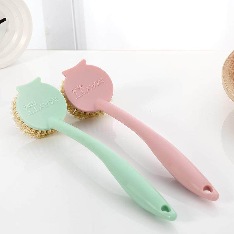 家用剑麻不粘油洗碗刷植物纤维刷电饭煲洗锅刷锅刷厨房长钢丝球