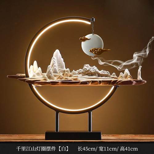 倒流香炉家用室内熏香创意禅意檀香沉香茶道个性玄关客厅陶瓷摆件