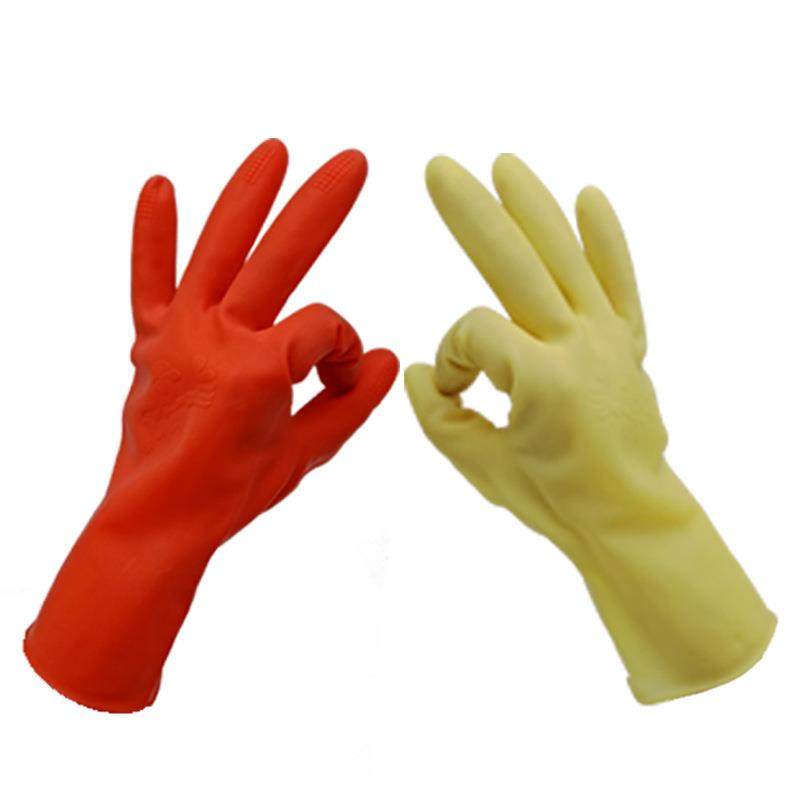 ZQ安邦牌耐用女牛筋劳保耐磨工作洗碗橡胶手套加厚