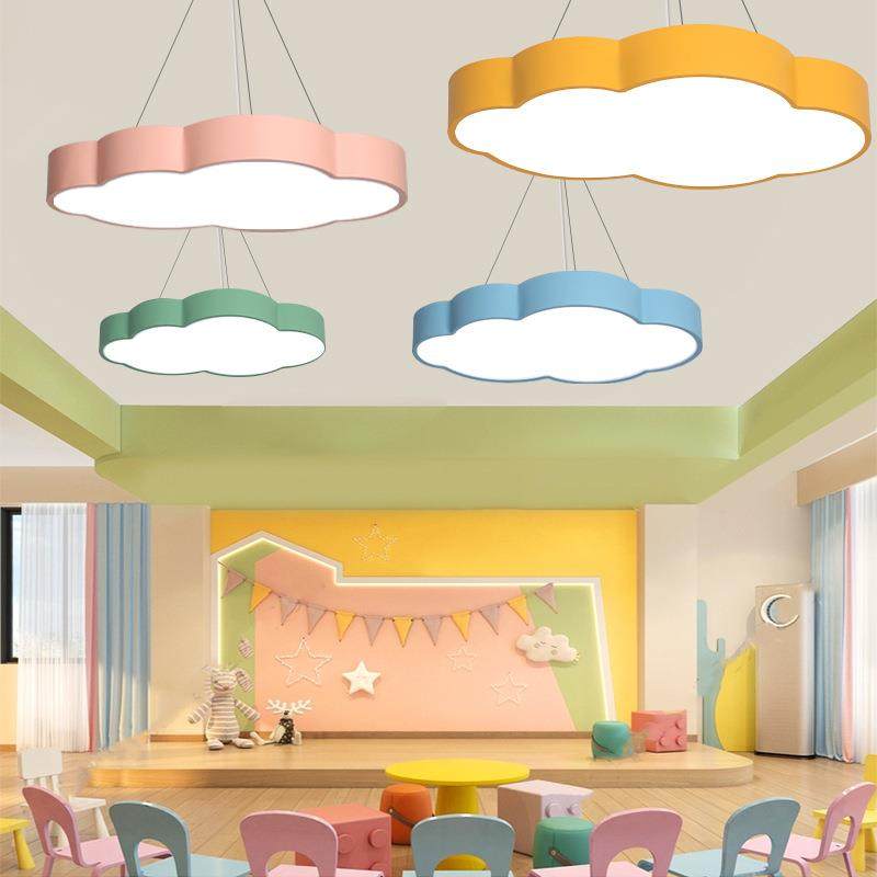 云朵LED吸顶灯创意舞蹈幼儿园教室走廊儿童乐园绘本馆造型吊灯,家装灯饰光源,智能吊灯,淘宝优惠券,粉丝福利购,淘宝优惠卷