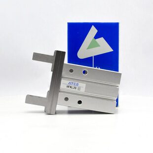 亚德客型气动手指气缸HFKL10/16/20/25平行导轨加长通孔底部安装