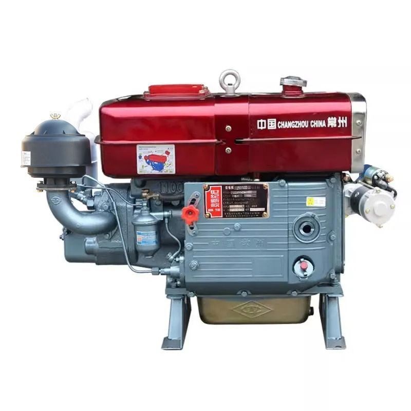 常州柴油机单缸水冷12/15/18全马力小型船用拖拉机V农用发动机电