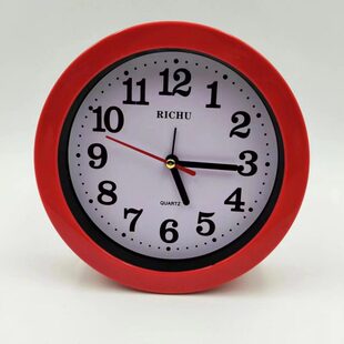 跳秒小闹钟床头小座钟简约个性省电学生放桌上挂墙叫醒数秒闹钟