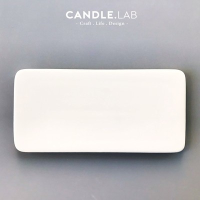 CANDLE.LAB  白色长方平盘瓷盘调色盘蜡烛R制作工具试色盘N1