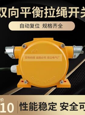 大型平衡拉绳开关 KLT2-2 双向平衡拉绳开关 水泥搅拌站 急停开关