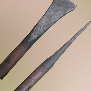 钢凿錾子全钢45号圆形开石头劈石器水泥錾子扁平头石匠工具神器