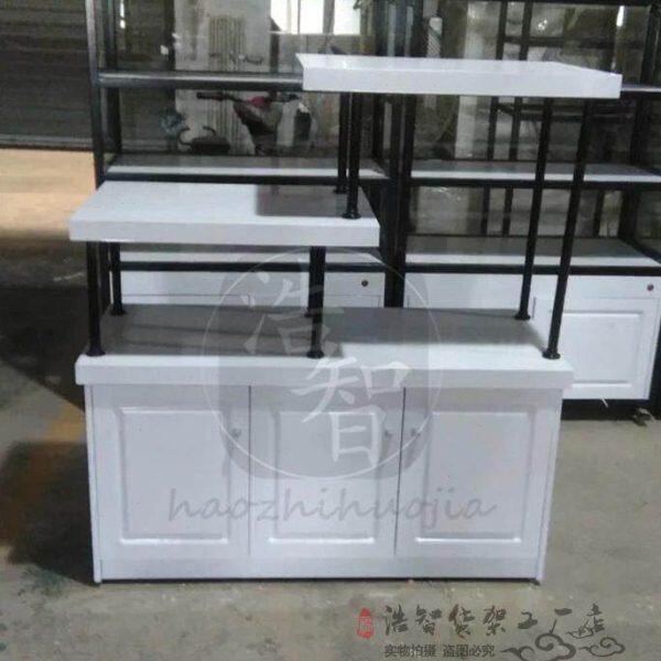 铁艺烤漆面包展示柜面包边柜中岛柜敞开式干点饼干柜糕点展示柜可