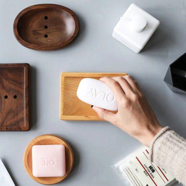 北美黑胡桃木制原木皂架托皂盒沥精油皂盒肥皂盒香皂盒手工皂碟