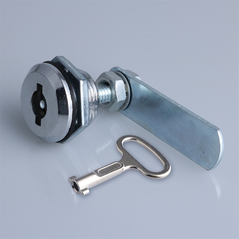 海坦 MS721转舌锁 长螺杆圆柱锁 S锁芯 电柜箱圆柱锁 机箱机柜锁