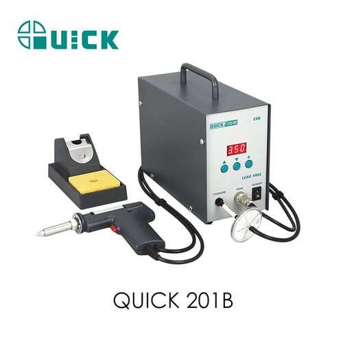 QUICK快克303D无铅双数显焊台高频恒温303D电焊台电烙铁焊接工具