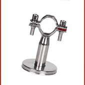 304不锈钢卡扣管支架带装 饰盘底座抱箍支撑架水管卡子ppr管道管夹