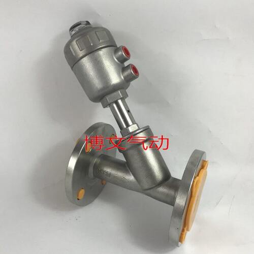 304不锈钢法兰角座阀/常闭式气动法兰角座阀DN25 40 50 1寸2寸6分