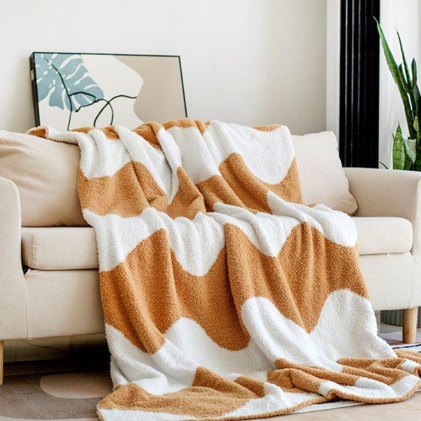 北欧半边绒针织毛毯沙发毯休闲披肩盖毯公室午休毯民宿装饰毯子,饰品/流行首饰/时尚饰品新,线,淘宝优惠券,粉丝福利购,淘宝优惠卷