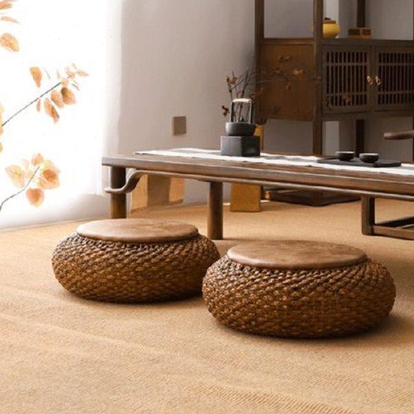 日式加厚榻榻米坐墩客厅阳台家用蒲团地上坐垫草编居家打坐垫茶道,居家布艺,蒲团,淘宝优惠券,粉丝福利购,淘宝优惠卷