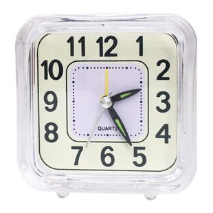 创意静音夜灯时钟学生宿舍床头闹钟家用客厅定时小台钟卧室小闹表