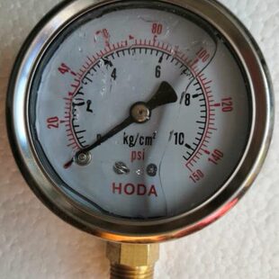 不锈钢外壳 10bai 20kg 400K 150psi 4牙 10kg 耐震压力表YN