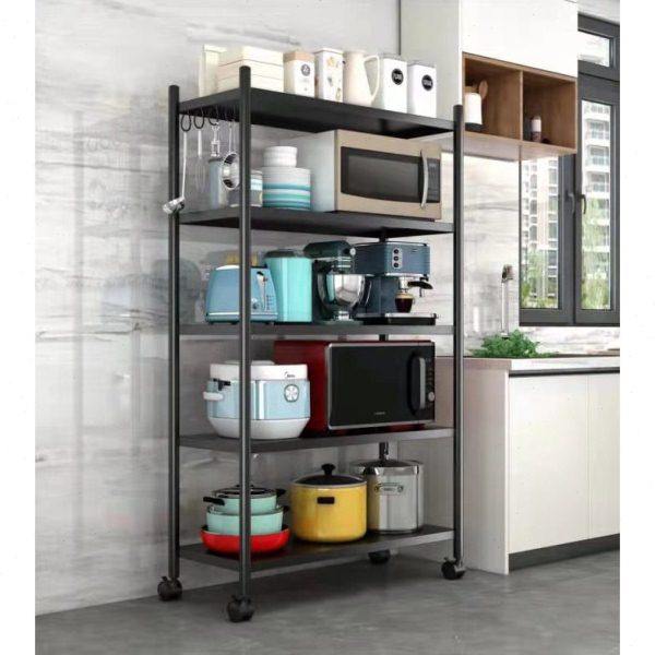 厨房置物架 多层可伸缩调节微波炉烤箱架电饭锅落地式收纳架,收纳整理,阳台置物架,淘宝优惠券,粉丝福利购,淘宝优惠卷