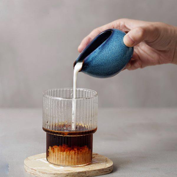 陶柔  创意陶瓷餐厅迷你咖啡奶盅小号家用酱汁斗调味碟宝宝倒奶杯,餐饮具,拉花缸/拉花杯/打奶缸,淘宝优惠券,粉丝福利购,淘宝优惠卷