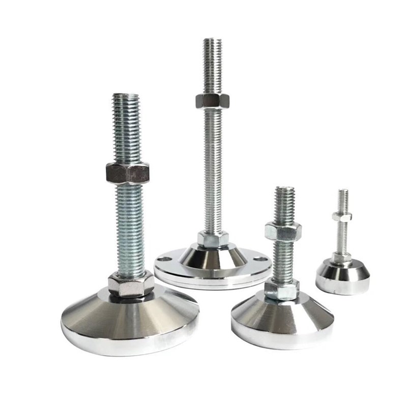 WAD16-D80-jM12/M14/M16/M20-L100/L150不锈钢带橡胶垫脚杯微调型