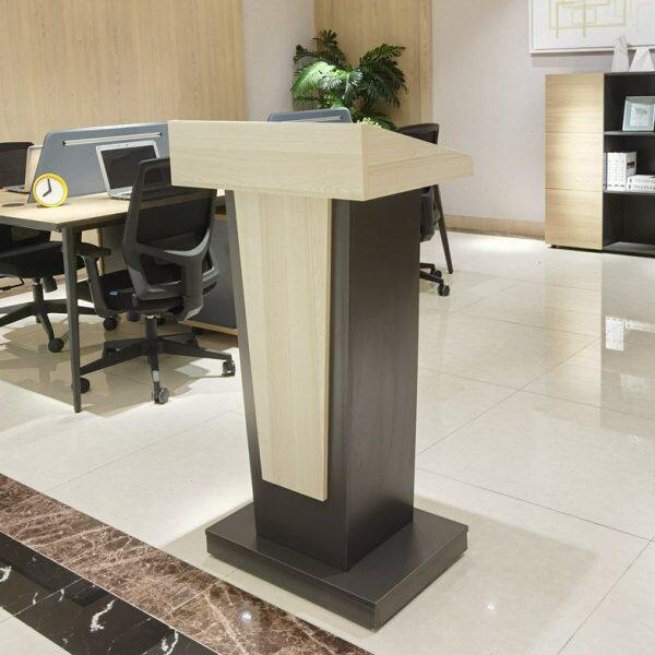 小型办公前台接待台演讲台餐饮迎宾台售楼部司仪可移动主持主席台