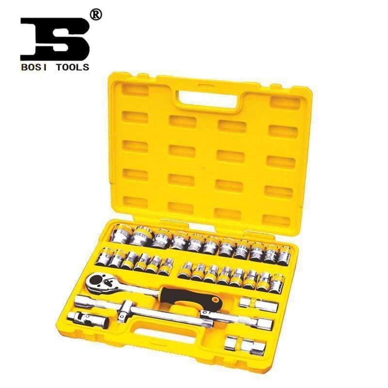 波斯工具 12.k5mm系列公制双色套筒组套 BS511132 32件