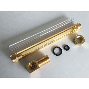 L100玻璃视窗L型o管状铜油标液位计油面计油镜油窗观油镜油位镜