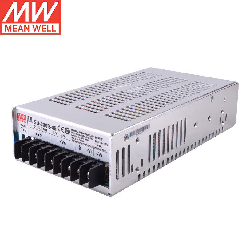 明纬电源SD-200B-48 单路输出DC-DC转换器200W/19~36V转48V4.2A